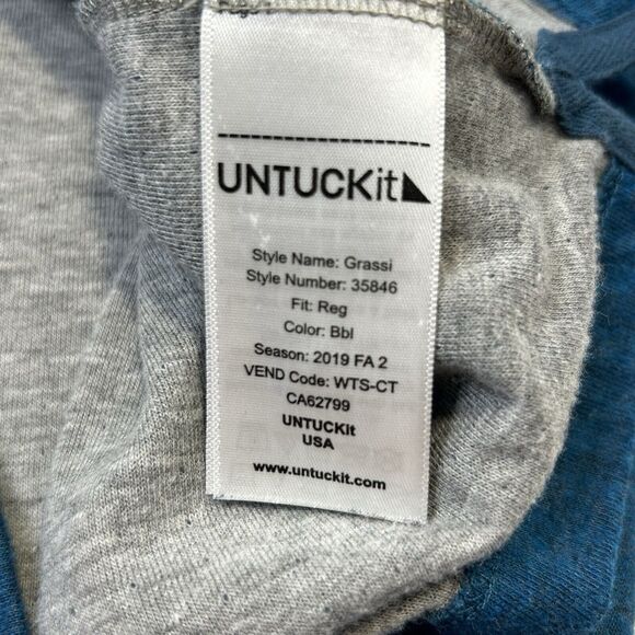 Untuckit Urey Grassi 40983 Long Sleeve Henley Shirt Men’s Size 3XL Button Lot 2 - Picture 16 of 16